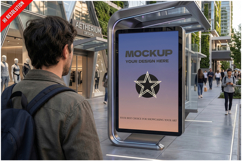 Billboard Bus Stop Modern City Product Image 1
