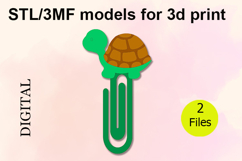 Paper Clips, Turtle STL/3MF files for 3D Printing Product Image 1