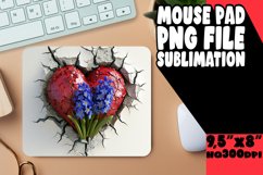 Spring 3D Heart Hole Mouse Pad Product Image 1