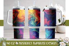 Fluid Art Tumbler Template, 40 Oz Tumbler Wrap Product Image 1