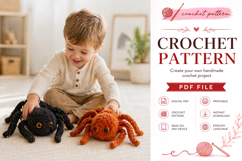 Fuzzy Spider Amigurumi Crochet Pattern PDF Product Image 4