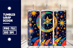 Sky Doodle Tumbler Wrap Design Product Image 1