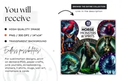 Viking Mythology Giant Clipart. Norse Jotun, celtic clipart Product Image 2