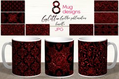 Glitter ornament Gothic design | Sublimation Mug bundle, JPG Product Image 1