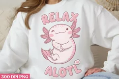 Relax Alotl PNG, Funny Axolotl Sublimation PNG Product Image 1