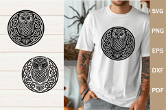 Celtic art SVG, Celtic Owl SVG Product Image 1