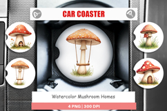 Car Coaster Mushroom Homes Product Image 1