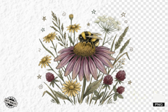 1920 Botanical Summer Wildflowers Clipart Product Image 1