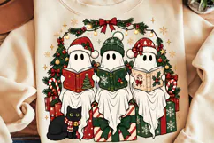 Funny Christmas PNG, Christmas Sublimation, Ghost PNG Product Image 1