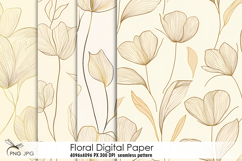 Floral digital paper Product Image 1
