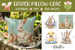 Easter Basket Pillow Designs, Animals Pillow Template Product Image 1