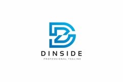 Dinside D Letter Connect Logo Product Image 1