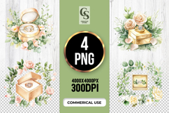 Wedding Ring Box Clipart Sublimation PNG Product Image 1