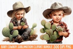 Baby Cowboy Sublimation Clipart Product Image 1