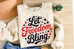 Let Freedom Bling Svg Design | Svg Cut Files | Shirt Svg Product Image 2