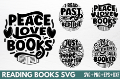 Reading Books SVG Product Image 1