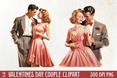 Valentines Day Couple Clipart, Valentines Clipart Product Image 1