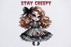 Zombie Dolls Stay Creepy Sublimation PNG Product Image 2