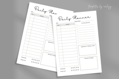 Minimal Productivity Daily Planner Template Editable Canva Product Image 1