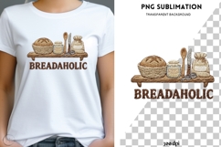 Breadaholic PNG Illustration | Rustic Bread Baking Kitchen Product Image 1