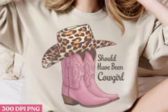 Should have been PNG, Pink Western Sublimation PNG Product Image 2