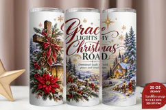 Christmas Peace 20oz Tumbler Wrap, Jesus Is Christmas Nativi Product Image 2
