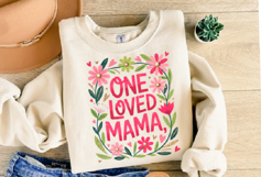 One loved Mama Svg Design | Svg Files for Cricut | Shirt Svg Product Image 2