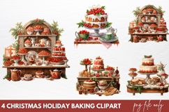 Christmas Holiday Baking Clipart PNG Product Image 1