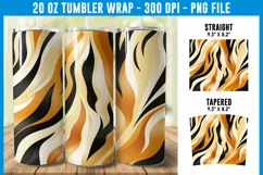 Tiger Print Tumbler Wrap | Tumbler Wrap Sublimation Product Image 1