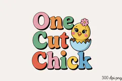 One Cute Chick PNG, Baby Animal Nursery Sublimation PNG Product Image 2