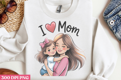 Floral Mama Mom Sublimation PNG Product Image 2