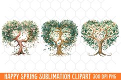 Happy Spring Clipart, Happy Spring Sublimation Product Image 2