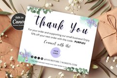 Thank You Card Editable Template | Floral Watercolor Product Image 2