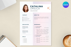 05 Soft Pink Resume Template - Canva Product Image 1