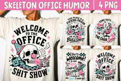 Funny Office Humor PNG, Sarcastic Coworker Skeleton Product Image 1
