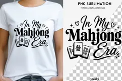 Mahjong quote png design for T-shirts Product Image 1