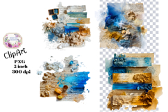 Mixed Media, Paint, Ephemera, PNG, Clipart Product Image 1