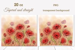 Tumbler Sublimation Design Art Summer Flowers 28 PNG files Product Image 3