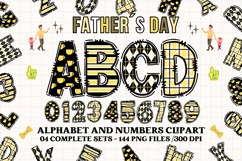 Father’s Day Alphabet clipart, father’s day letters doodle Product Image 1