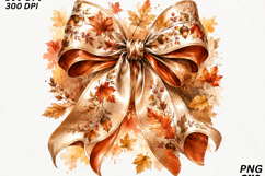 Fall Coquette Thanksgiving Ribbon Design SVG Product Image 2
