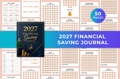 2027 Financial Saving Journal | Money Saving Planner Product Image 1