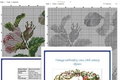 Vintage Cross Stitch Scheme Roses Product Image 5