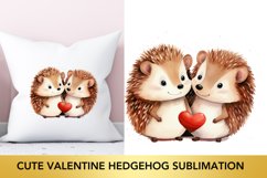 Cute Valentine hedgehog sublimation, hedgehog Bundle Product Image 2