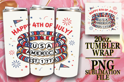 Uplifting spirits 20oz tumbler wrap, Patriotic Product Image 1