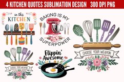Kitchen Quotes Clipart PNG Product Image 1