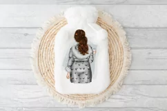 Cosy House Coat Girls Sublimation Bundle|6 PNG Files 300 DPI Product Image 2