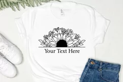 Sunflower Svg, Flower Svg, Half Sunflower Svg Product Image 2