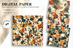 camouflage Pattern Background Wallpaper Military Gift Wrap Product Image 1