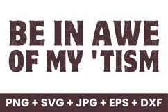 Funny Be In Awe Of My &#039;Tism Humor Autism SVG Product Image 1