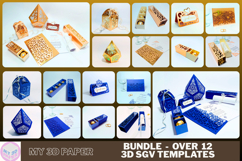 Bundle 12 SVG Wedding Invitation Gift Box Arabesques Morocca Product Image 1